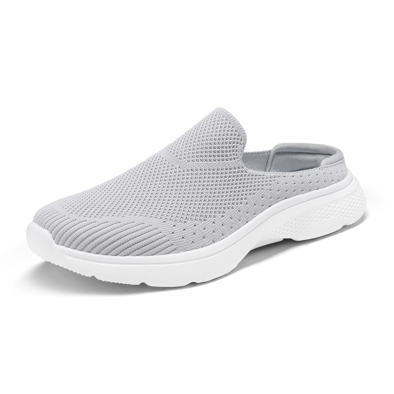 Women Slip On Mules Shoes Knit Sneakers Lightweight Breathable Walking Shoes