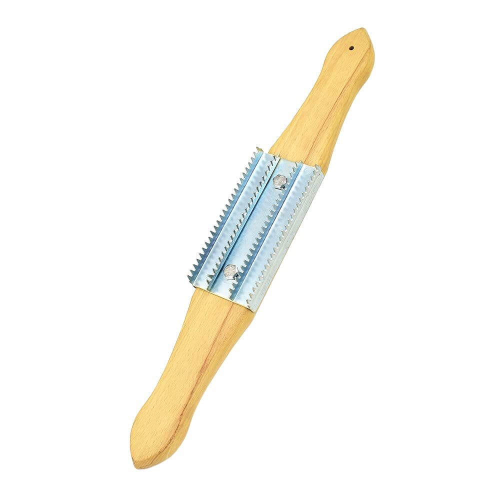 Buffing Rake 15in Metal with Wooden Handle Removes Residual Compounds & Metal...