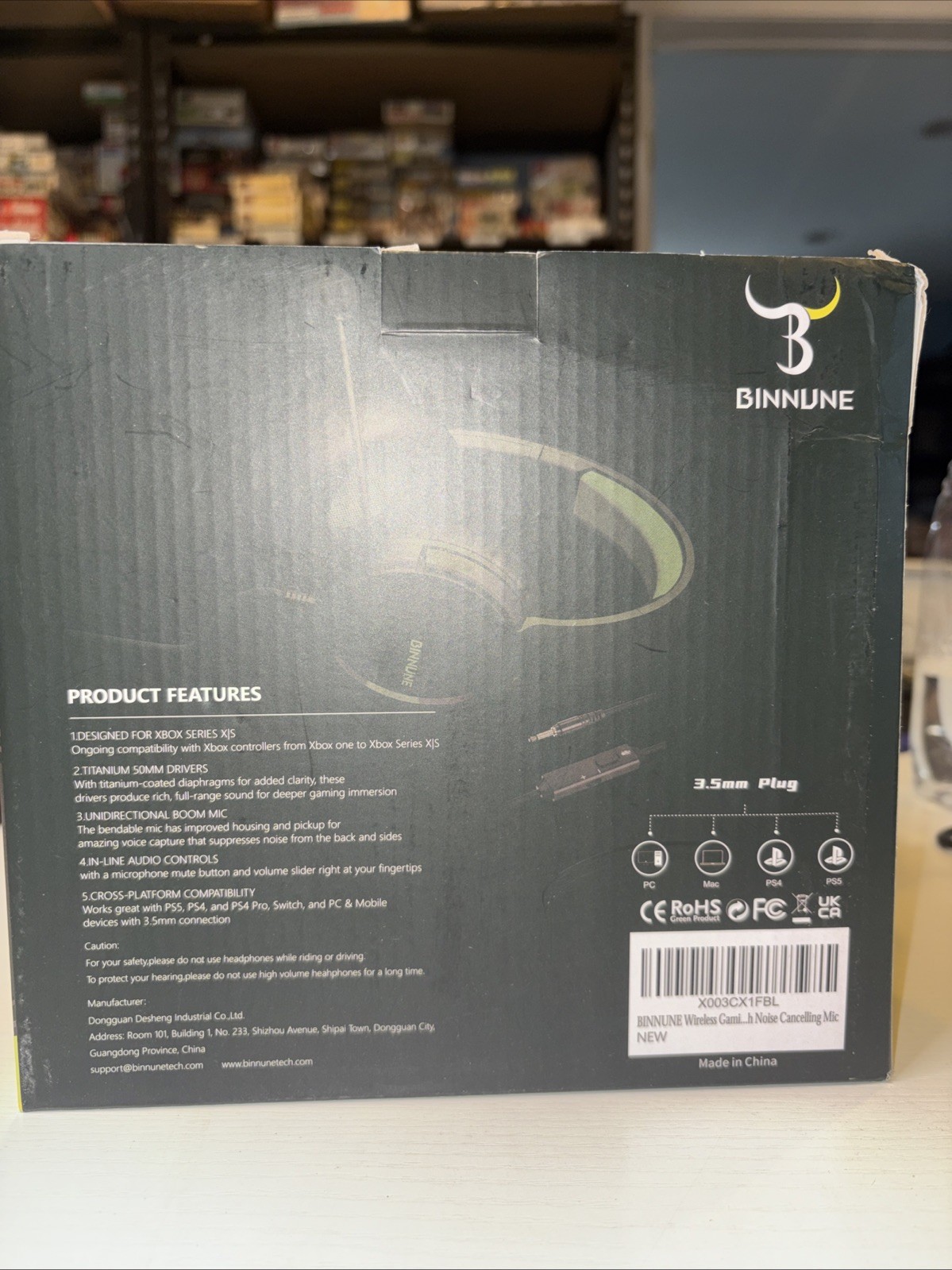 Binnune BG02 Gaming Headset - Xbox/PC/PS
