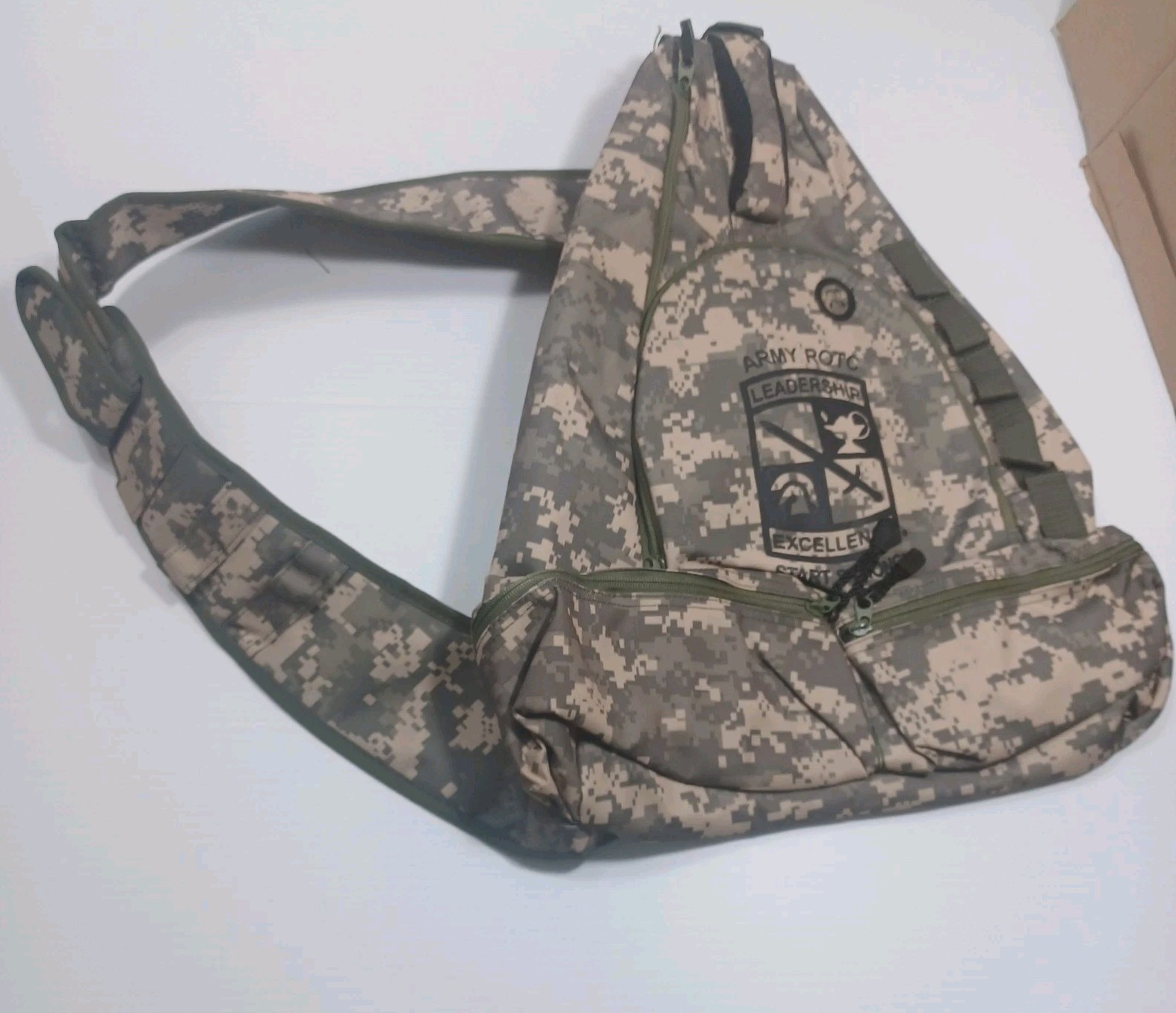 Triangle Sling Crossbody Bag Backpack - ARMY - NEW