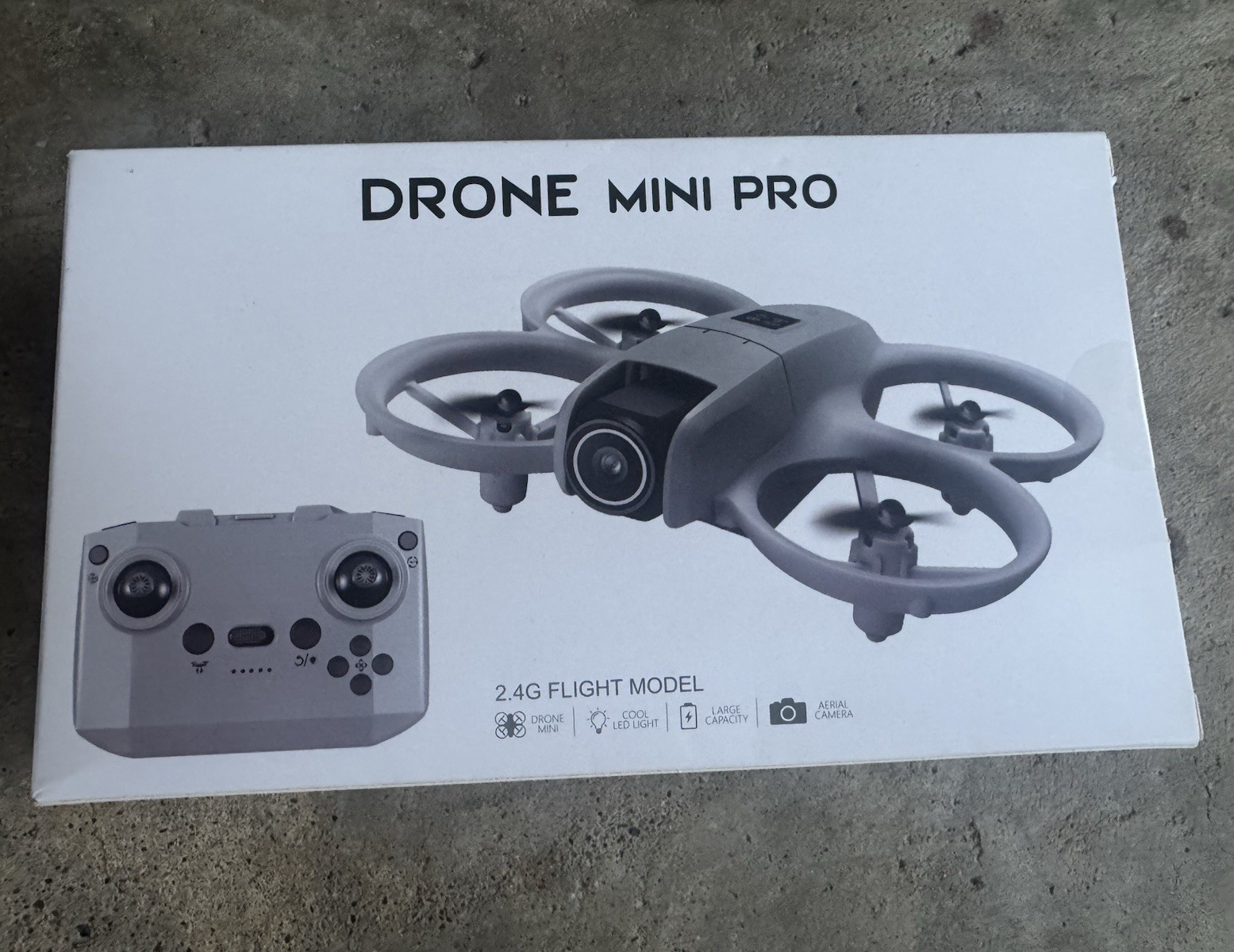 Drone Mini Pro 2.4G Toy Grade Quadcopter Drone with Camera, Gray