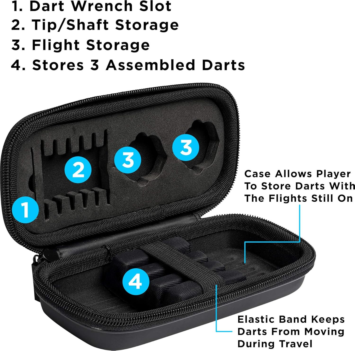 Blitz 95% Tungsten Steel Tip Darts with Storage/Travel Case
