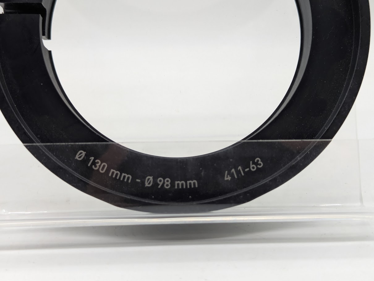 Chrosziel 130-98mm Step Down Ring MFR #411-63 (C-411-63 For Sunshades)