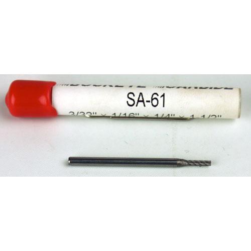 Carbide Burr (SA-61) Cylindrical - Single Cut - 3/32 x 1/6 x 1/4 x 1 1/2