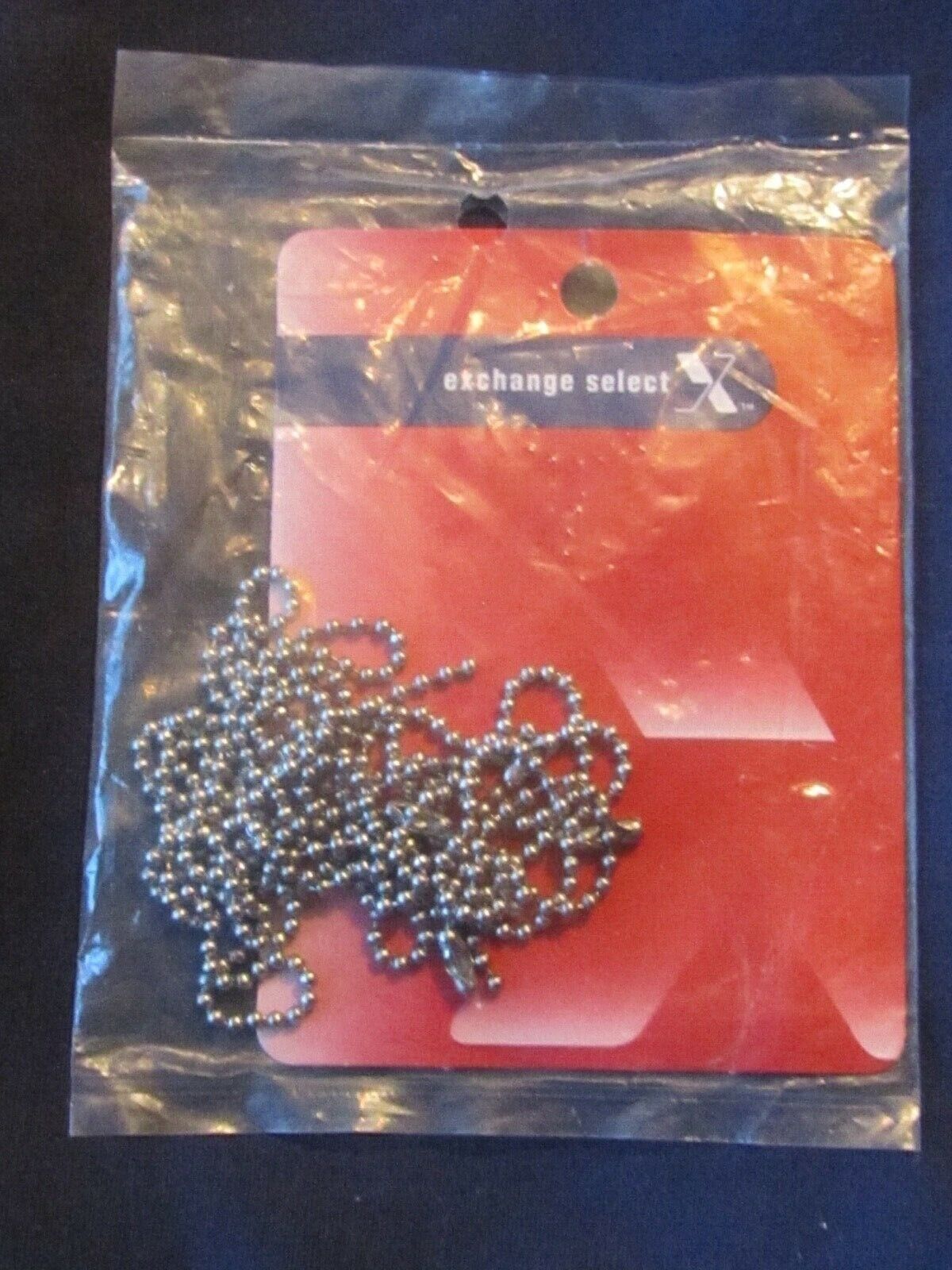 US MILITARY 4 PIECE ID METAL BEAD CHAIN A/AF CRC NO. 4141800 - NEW OLD STOCK