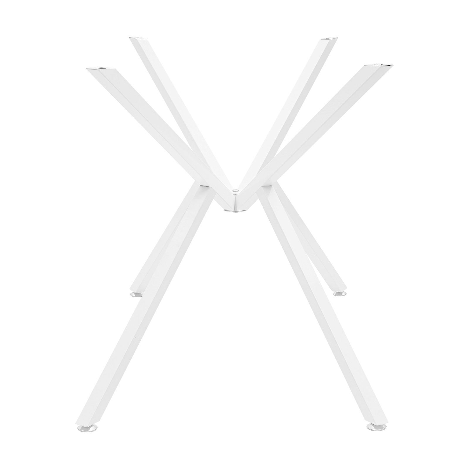 Modern Metal Table Legs - Adjustable Crossed-Leg Design for Furniture