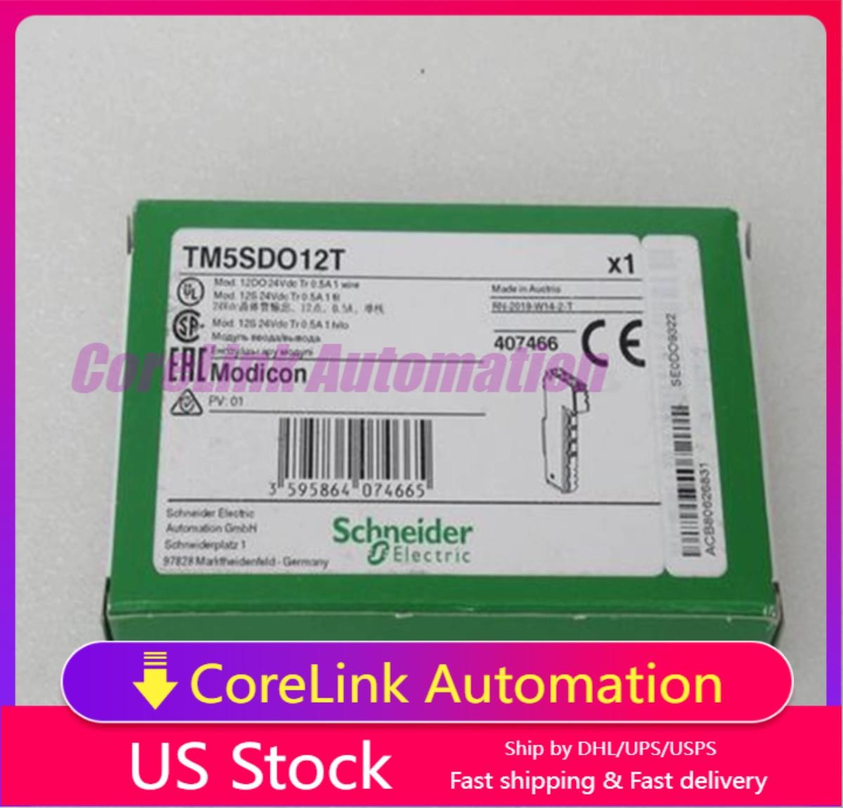 NEW SCHNEIDER TM5SDO12T Digital Output Module US Free TAX