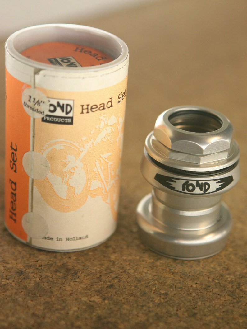 Retro Oldschool NOS NEW NIB ROND 1.1/8" inch silver mountainbike headset