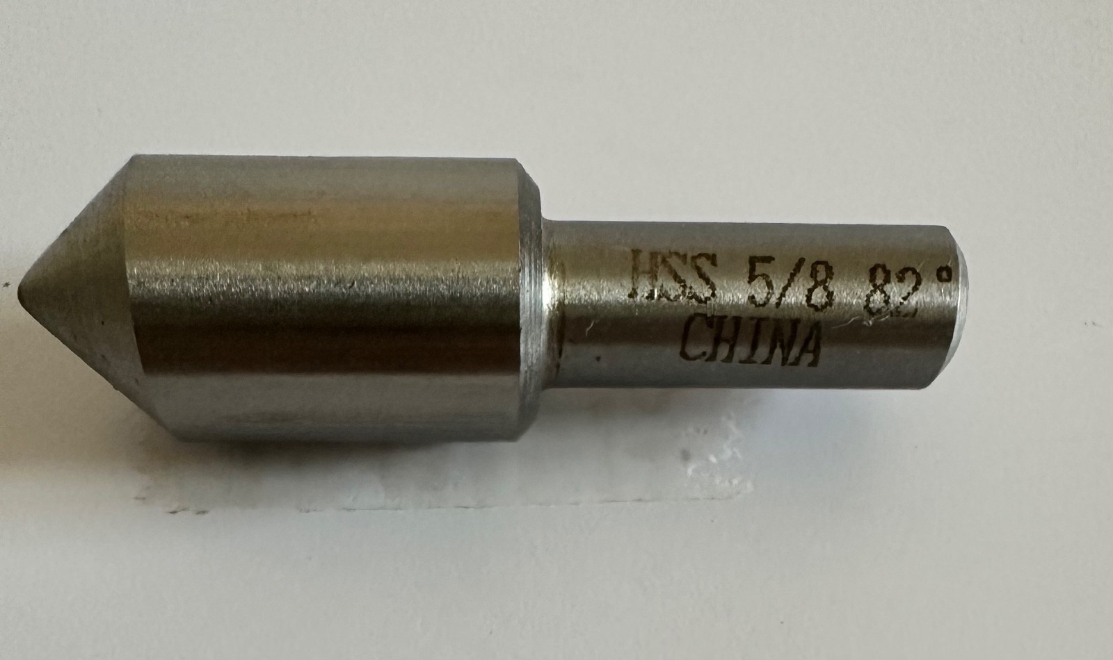 5/8" Countersink 82 degrees single flute 3/8 shank