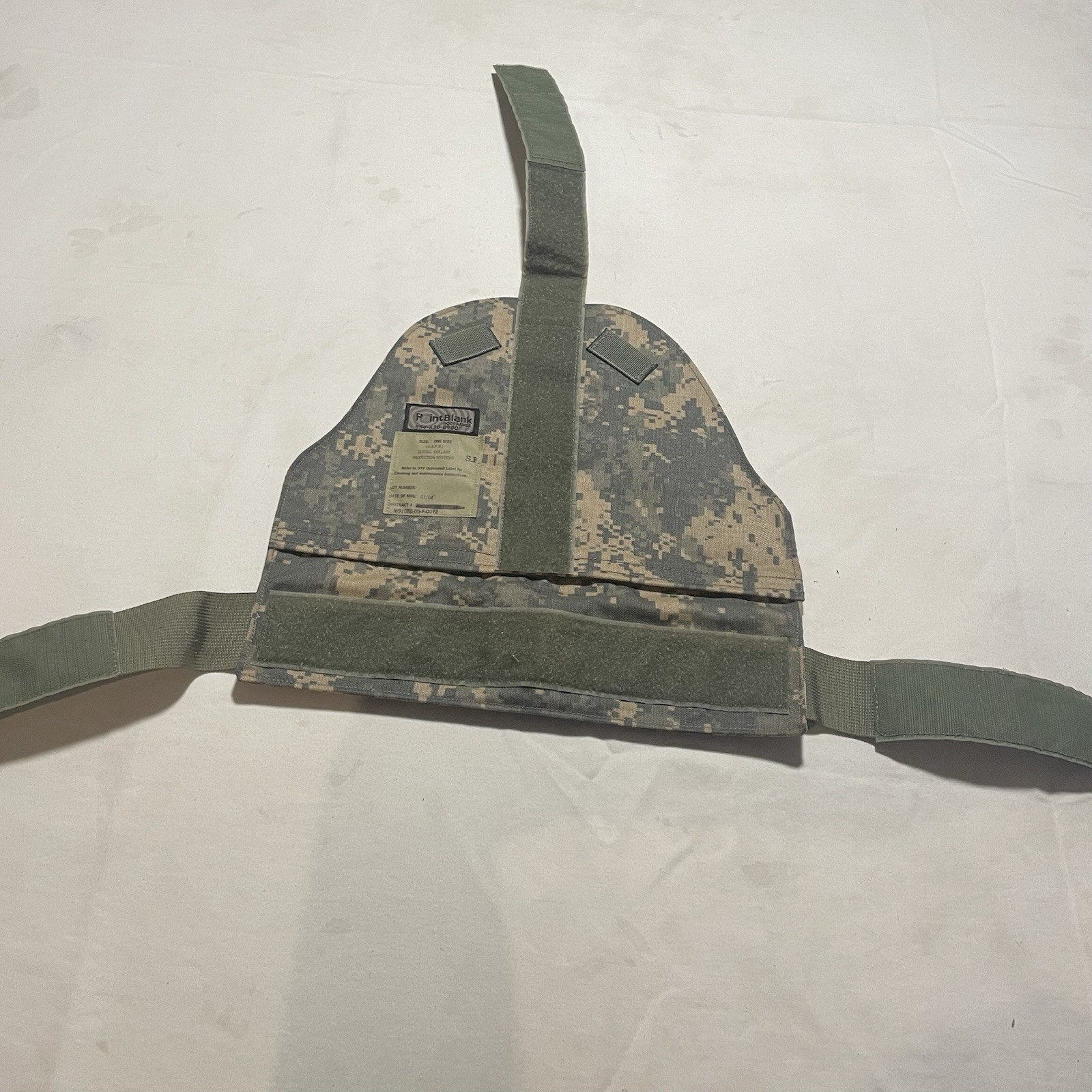 DAPS Dorsal Axillary Protectors Outer Shell Pair Point Blank D.A.P.S.