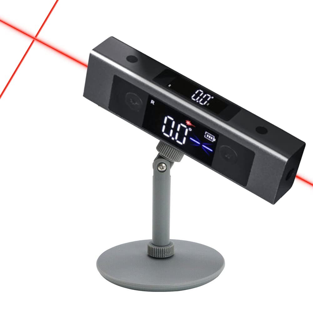 Protractor Digital Inclinometer, Angle Measure Laser Ruler, with Bidirectiona...