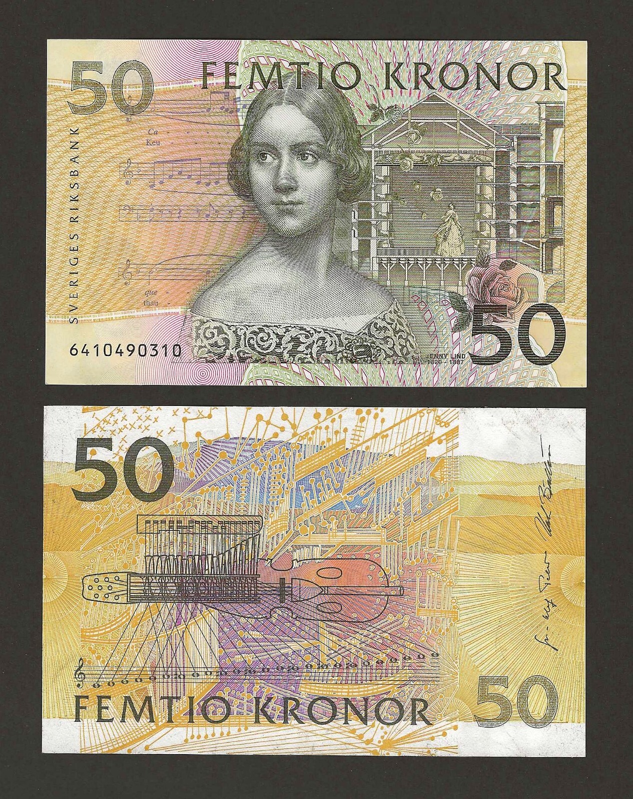 SWEDEN 50 Kronor 1996, P-62a, Old Series, Original UNC Grade