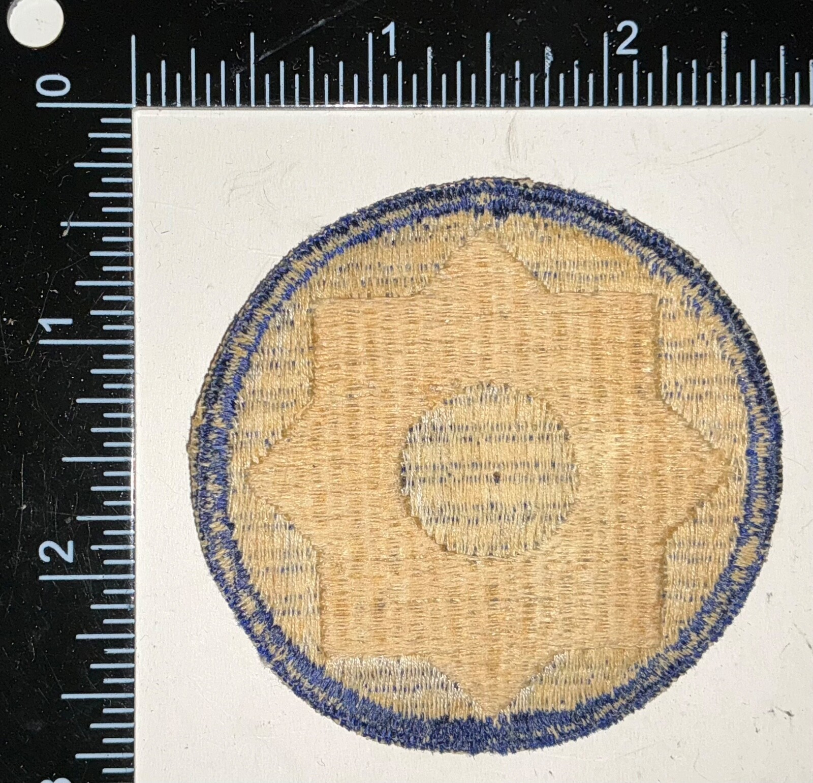 WWII US Army 8th Service Command GEMSCO ROW WEAVE Patch