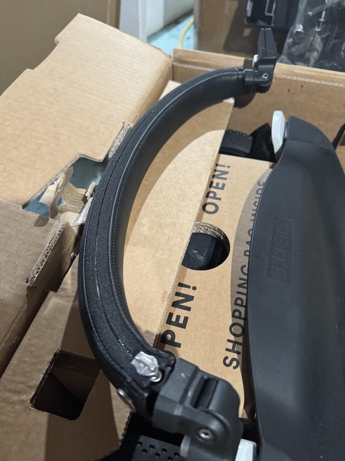 Stokke Xplory Stroller Black Chassis Ans Grey Melange Textiles