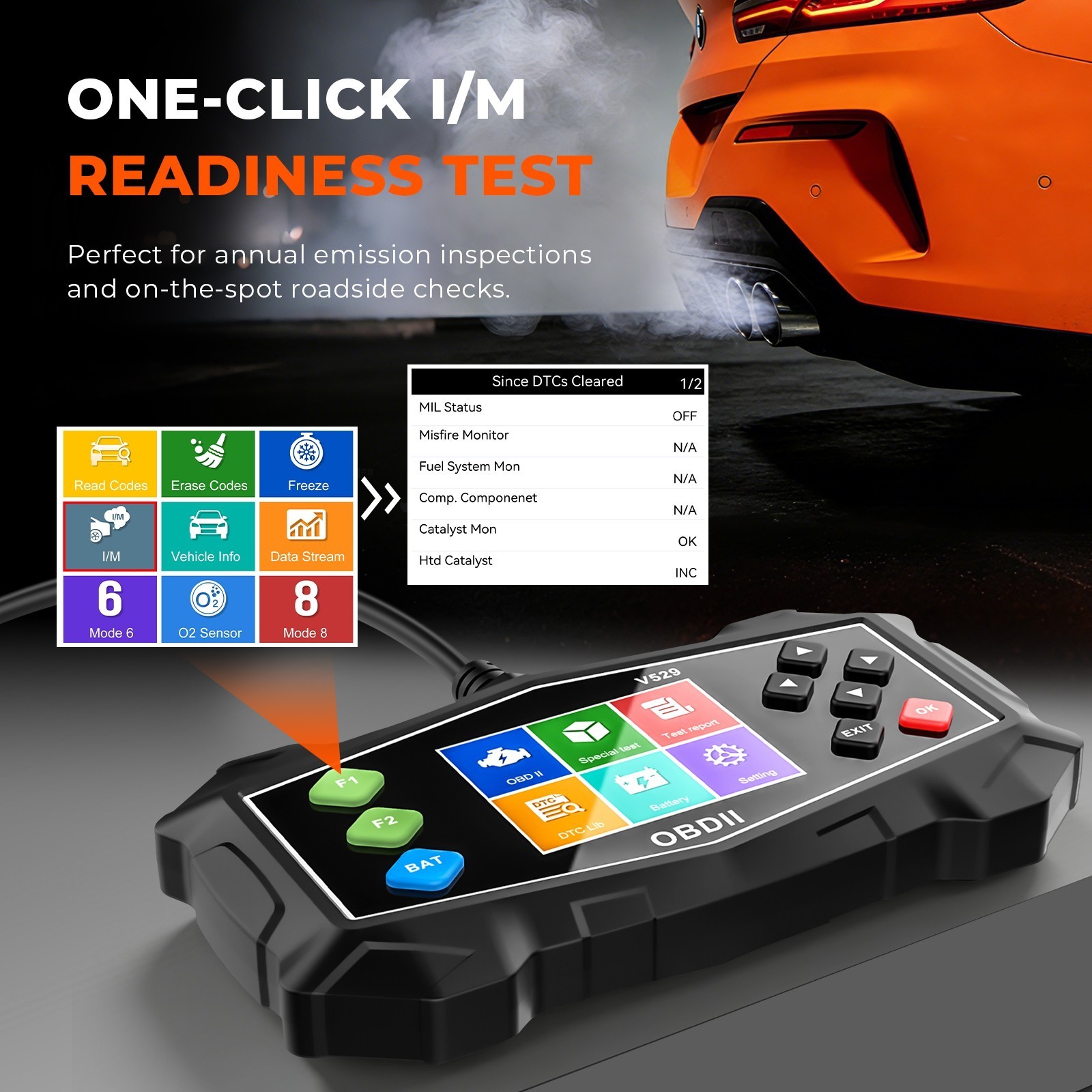 All Systems OBD2 Scanner Code Reader Check Engine Fault Car Diagnostic Tool US