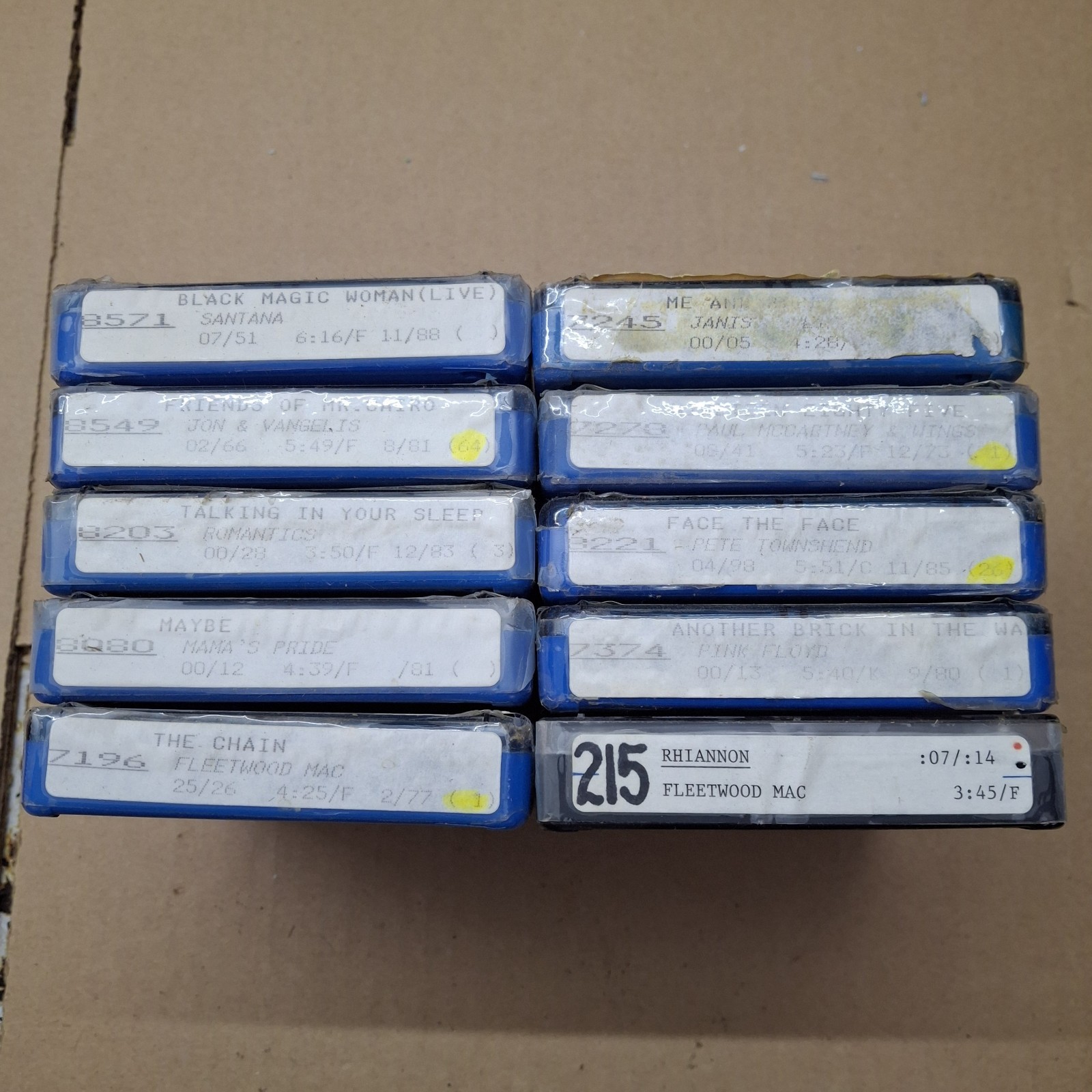 VTG NAB Carts Santana Pink Floyd Fleetwood Mac Paul McCartney Pete Townshend...