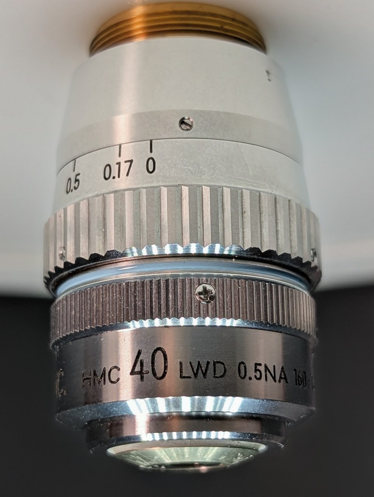 Microscope Objective 40X/0.5 160/0-2 LWD Hoffman Modulation Optics Inc HMC