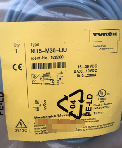 1pcs New Turck Proximity Sensor Switch NI15-M30-LIU free shipping