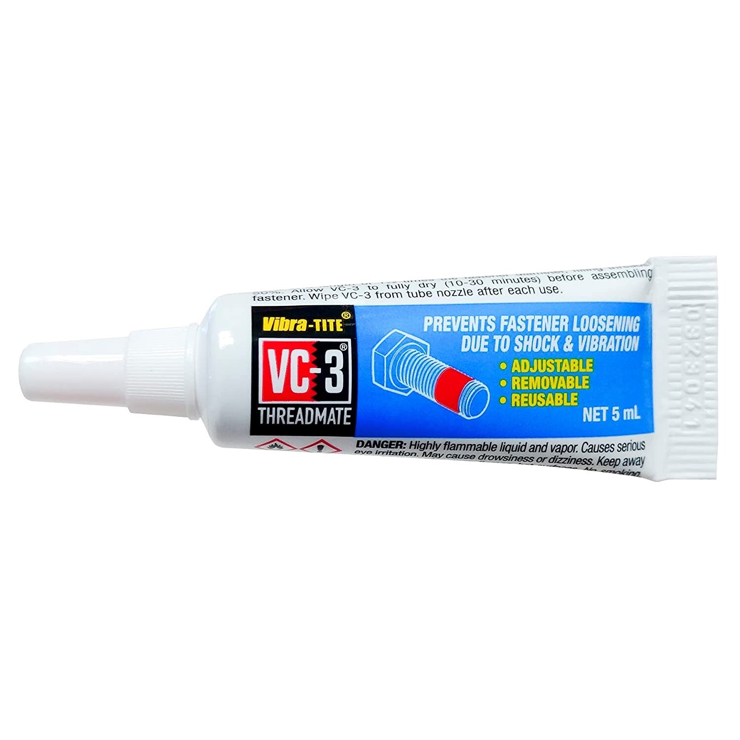 Vibra-Tite VC-3 Threadmate Removable / Reusable Threadlocker - USA