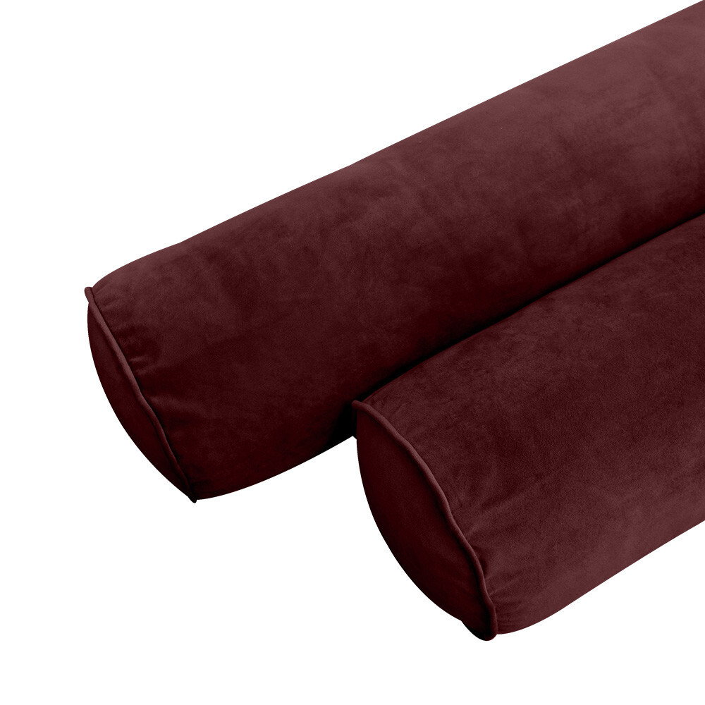 |SLIPCOVER ONLY| V1 Velvet Indoor Daybed Mattress Pillow Pipe Trim Full AD368