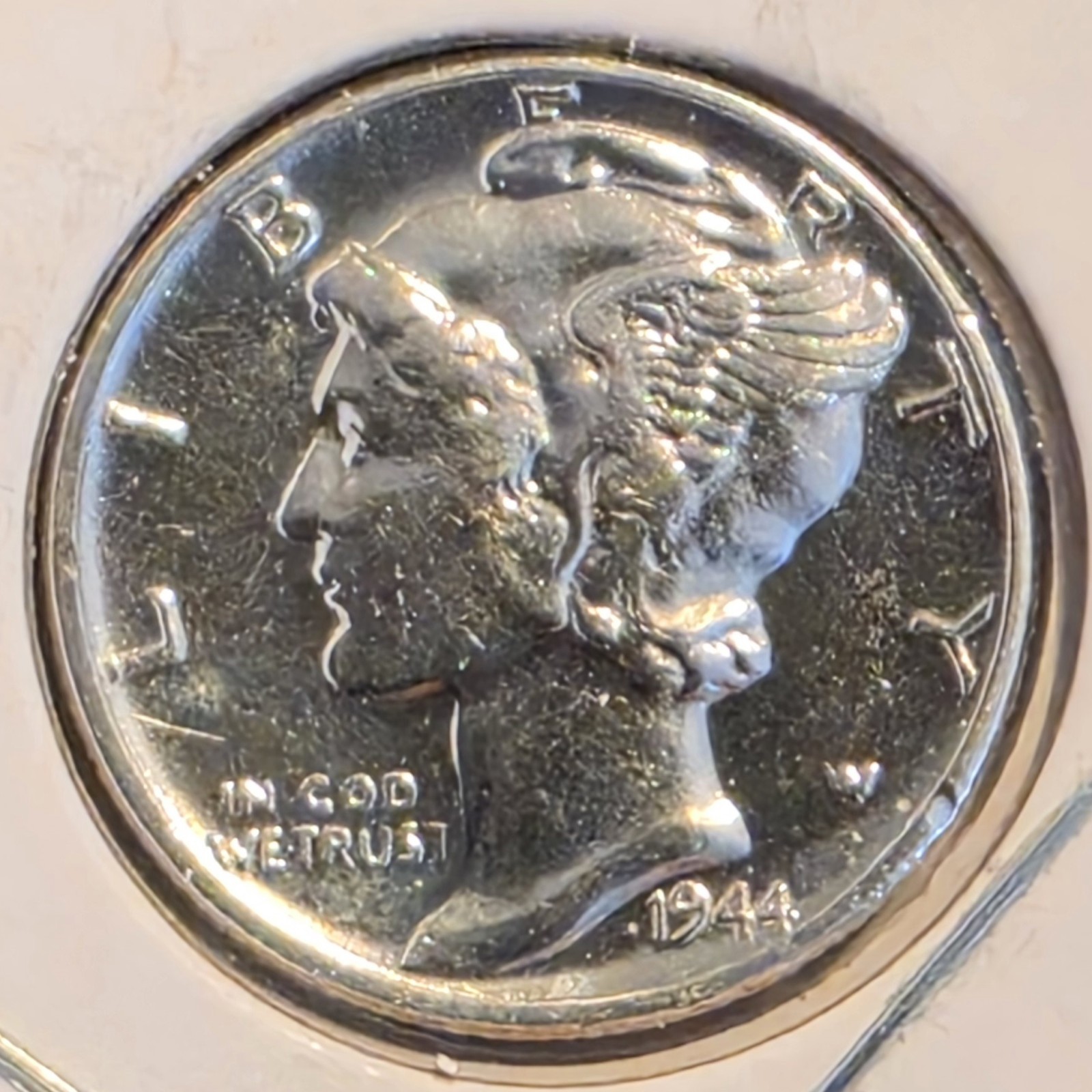 1944 P Mercury Dime 10c US Mint Coin Silver 1944-P Uncirculated