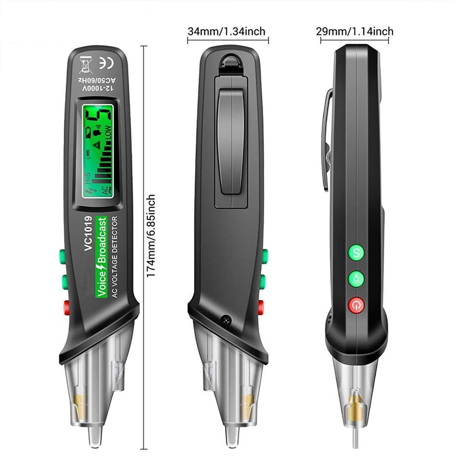 Multifunction Positioning Voltage Tester Electric Wire Detector Test Pen Kit