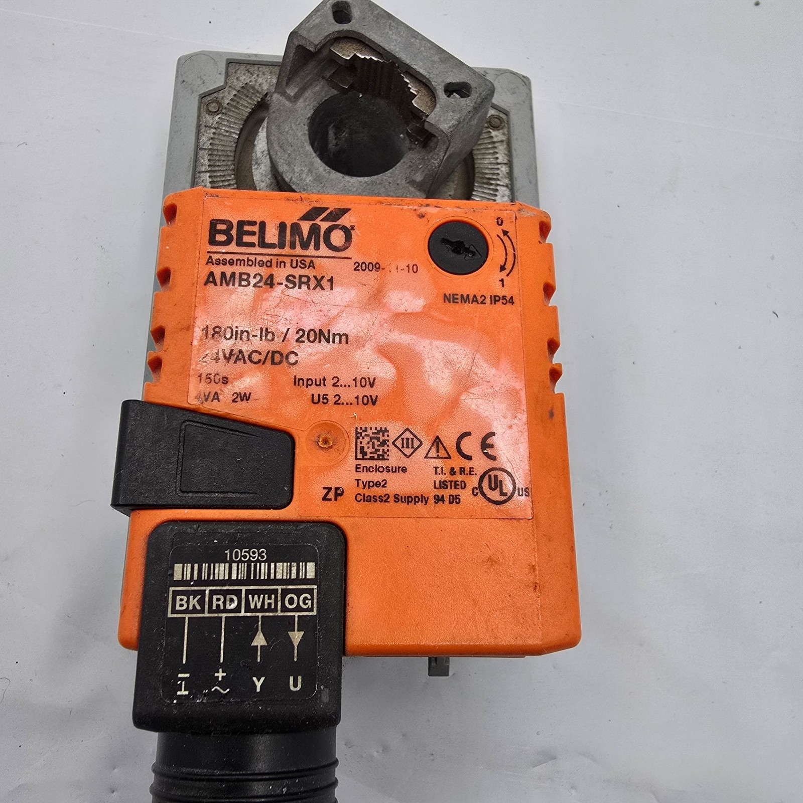 Belimo AMB24-SRX1 Damper Actuator 180in-lb 20Nm 24VAC/DC