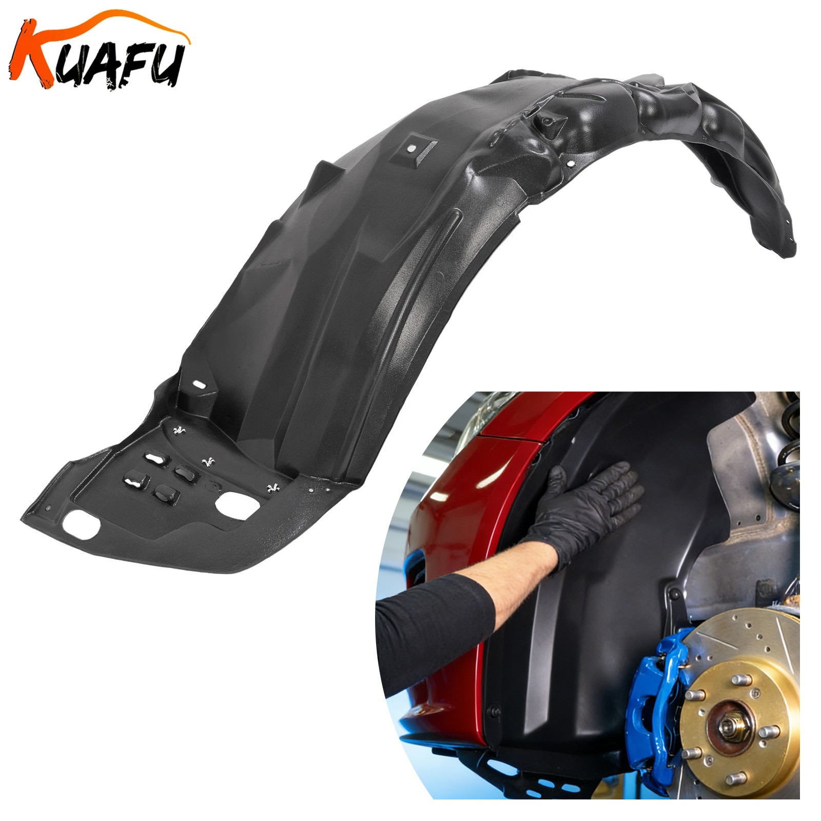 KUAFU For 2012 Honda Civic Sedan HO1248144 Front Left Driver Inner Fender Liner