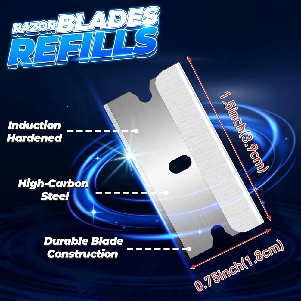 100 Single Edge Razor Refill replacement blades for Crafts Box Cutter Scraper