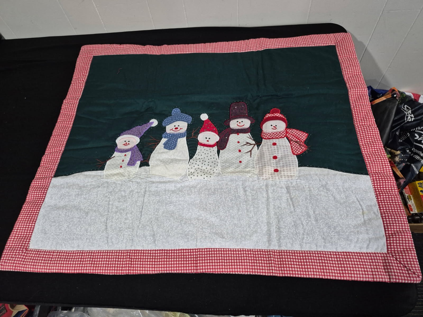 Snow Man Christmas Pillow Sham 25 x 31 CL3
