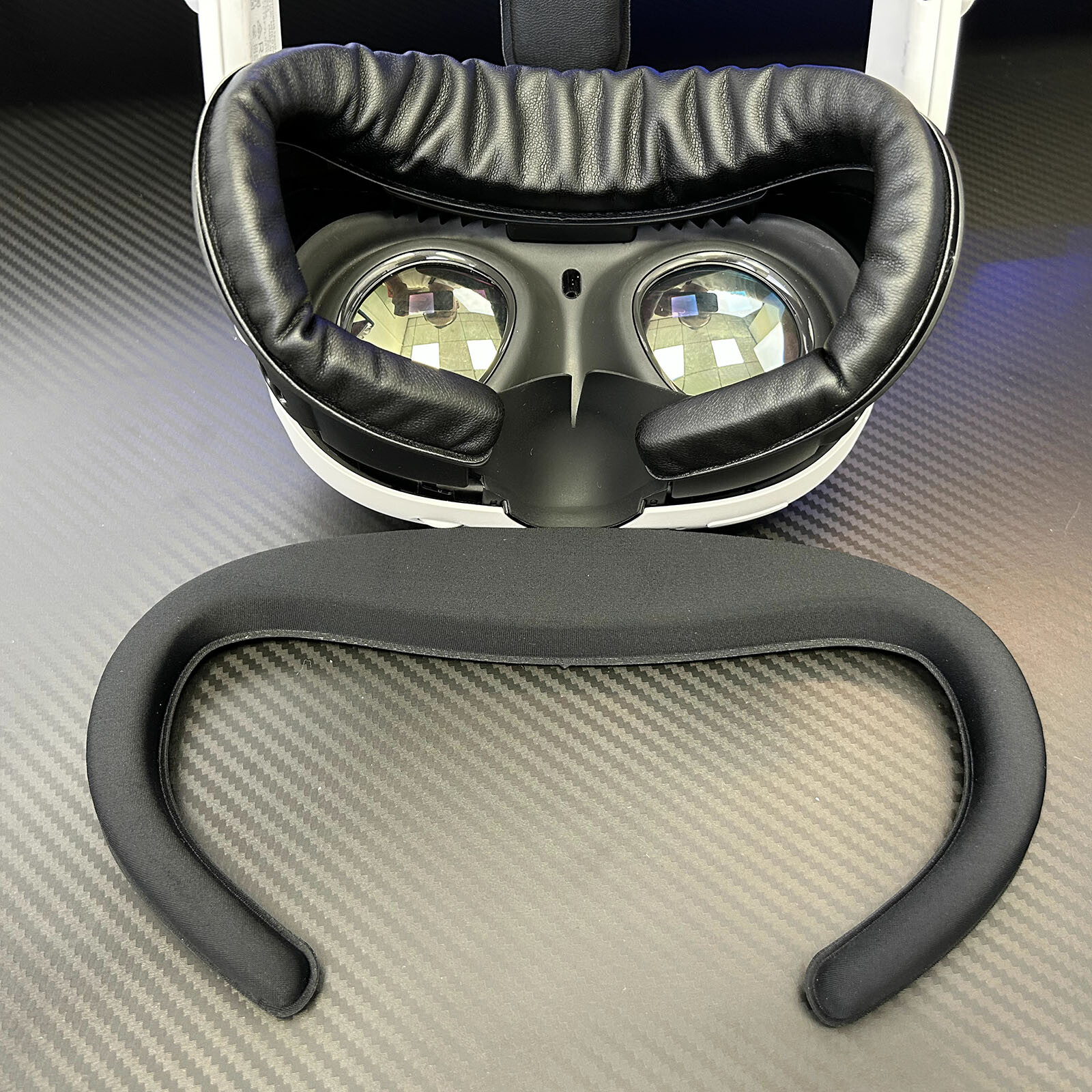 Face Mask Adjustment Leather Breathable Facial Mask Cover for Quest 3 VR Glasses