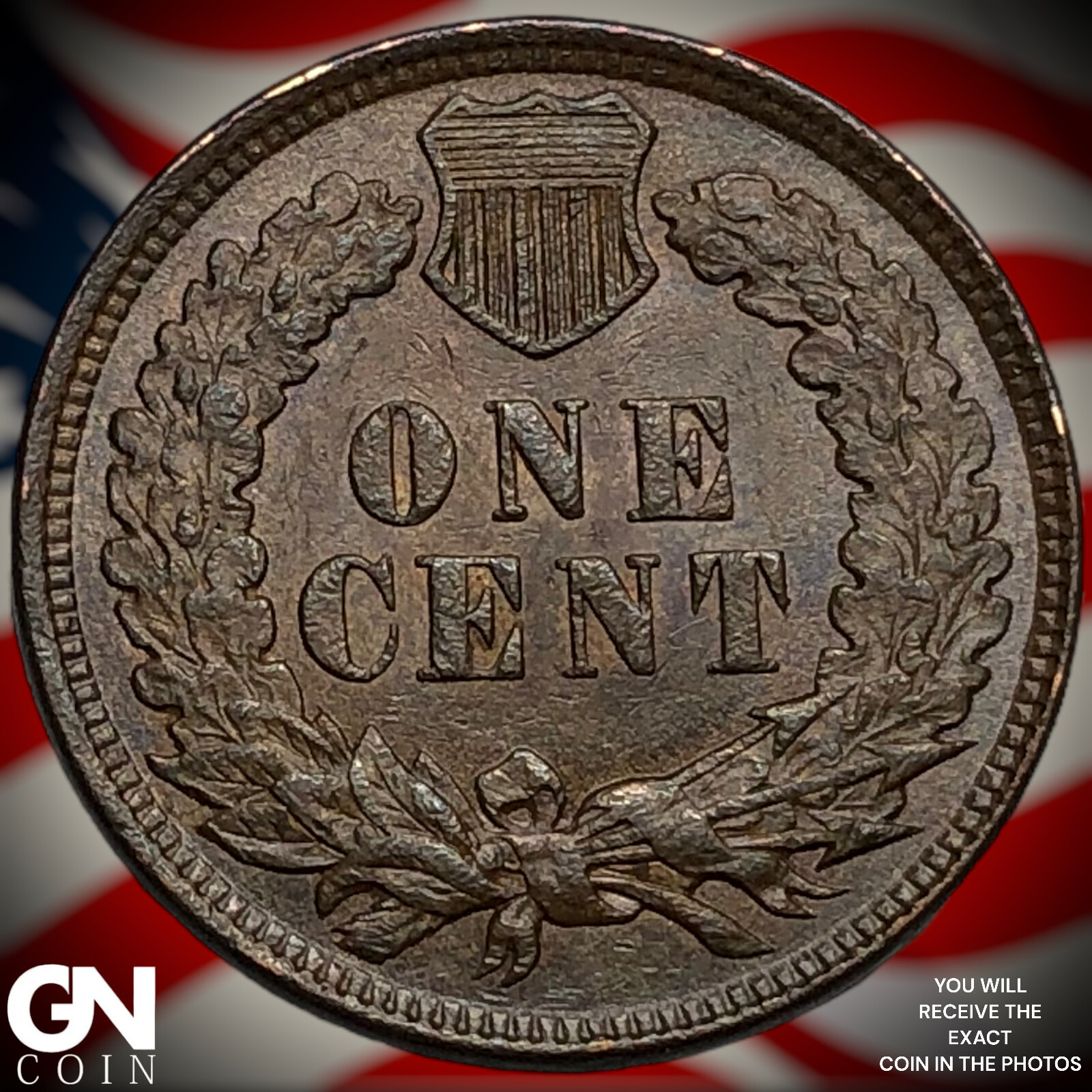 1902 Indian Head Cent Penny X6740