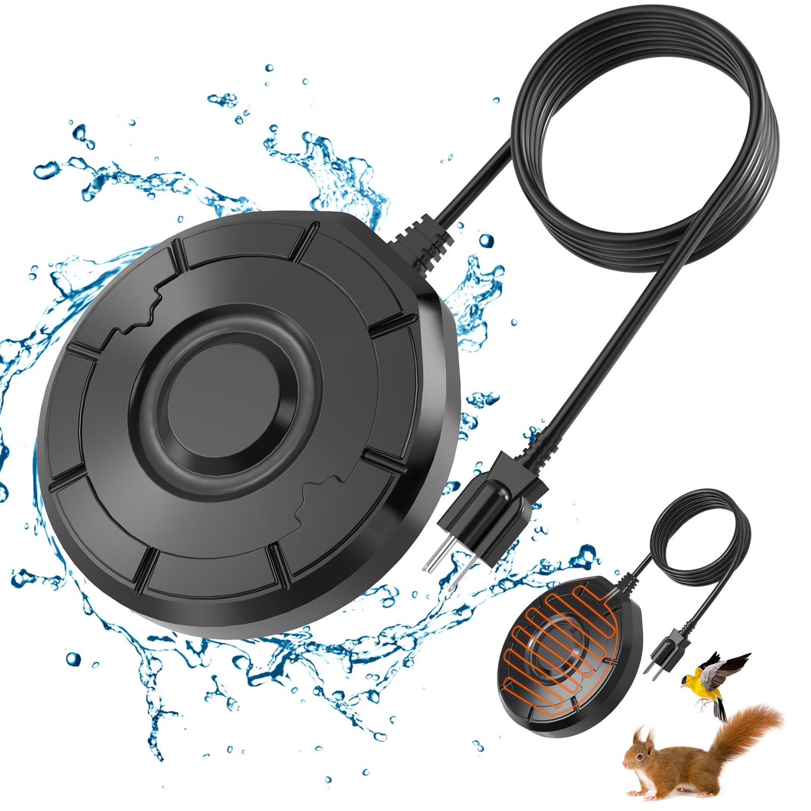 XpenGeny Bird Bath Heater for Outdoors in Winter, Birdbath Water Black1