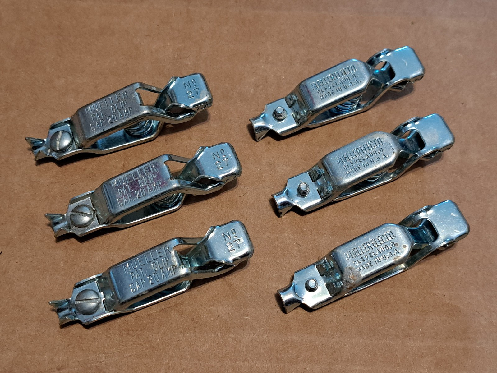 6X MUELLER NO. 27 20A GENERAL PURPOSE TEST CLIPS