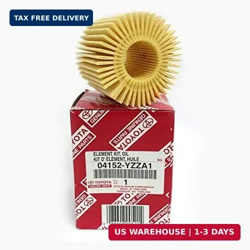 Toyota Genuine Parts 04152-YZZA1 Oil Filter and 90430-12028 Oil Drain Plug Gaske