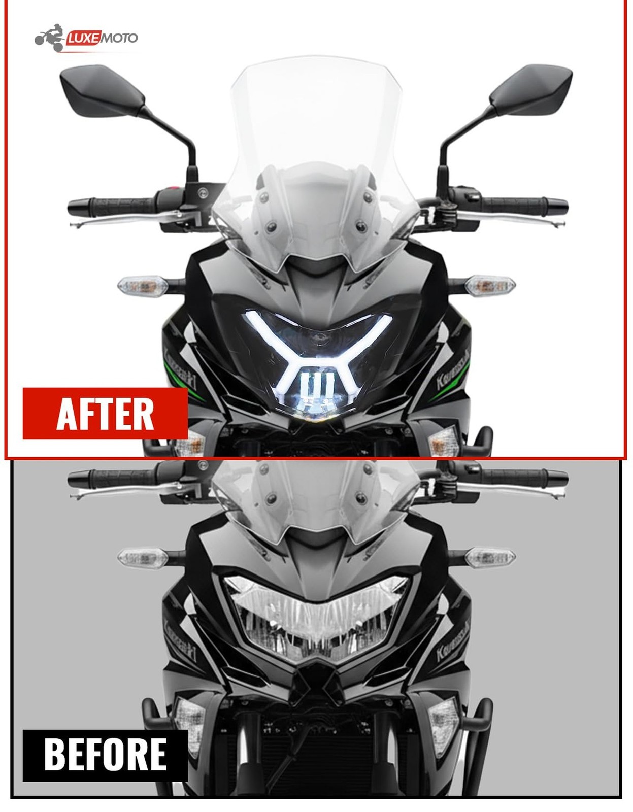 Projector LED Headlights for Versys X300, LED Front Lights Headlamp with High...