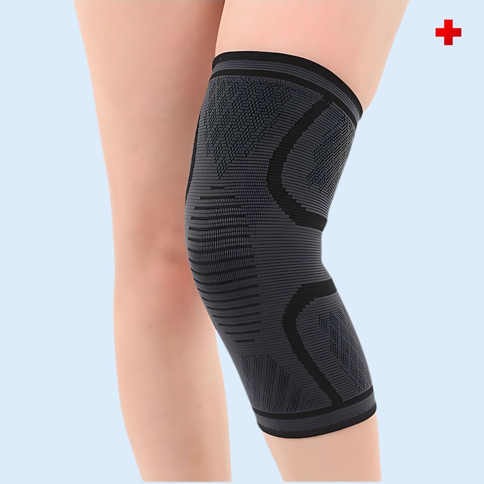 4 Pack Set Knee Sleeves with Patella Straps Compression Support Brace Relief