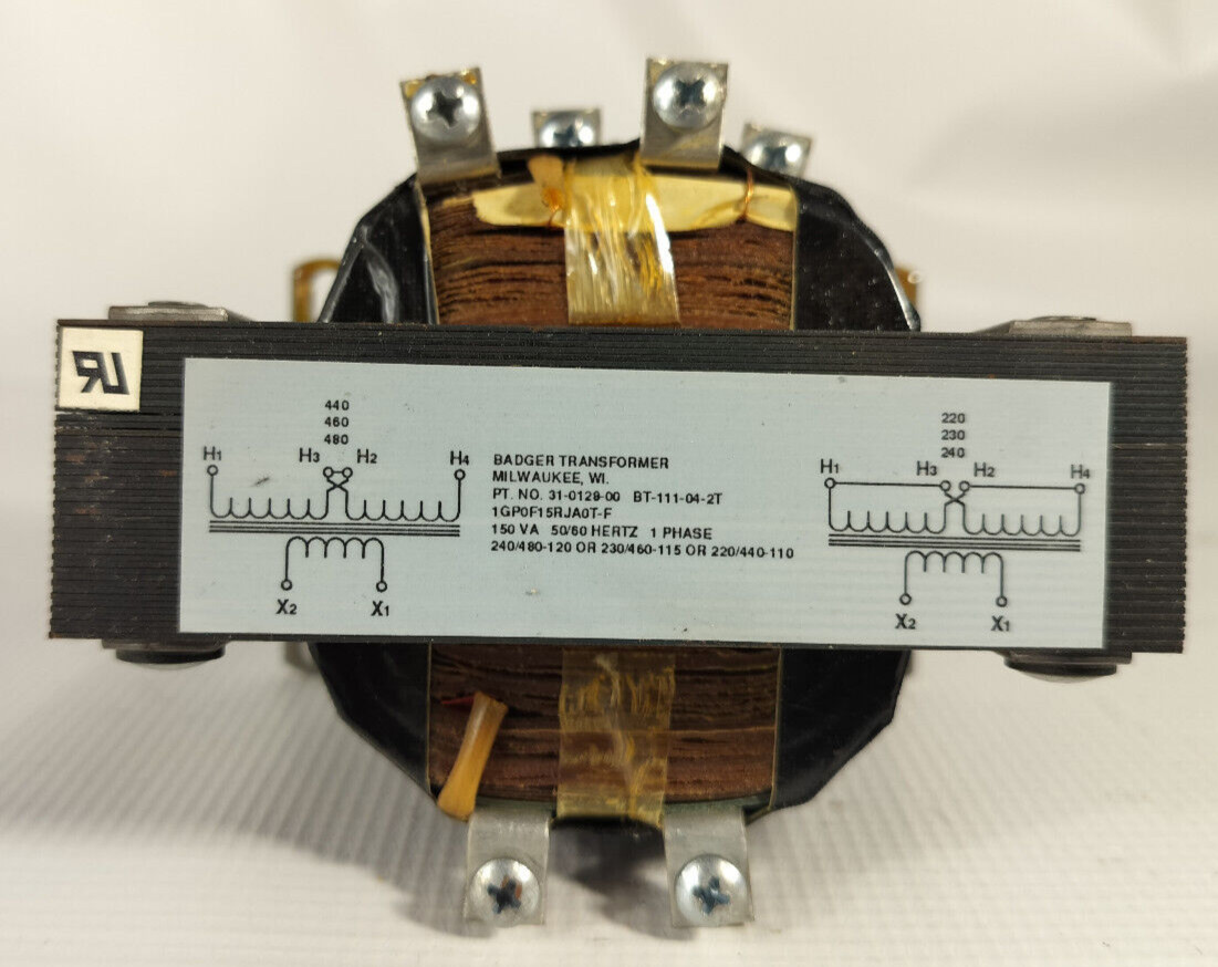 BADGER 31-0128-00 TRANSFORMER 220V-240V/440-480V 150VAC