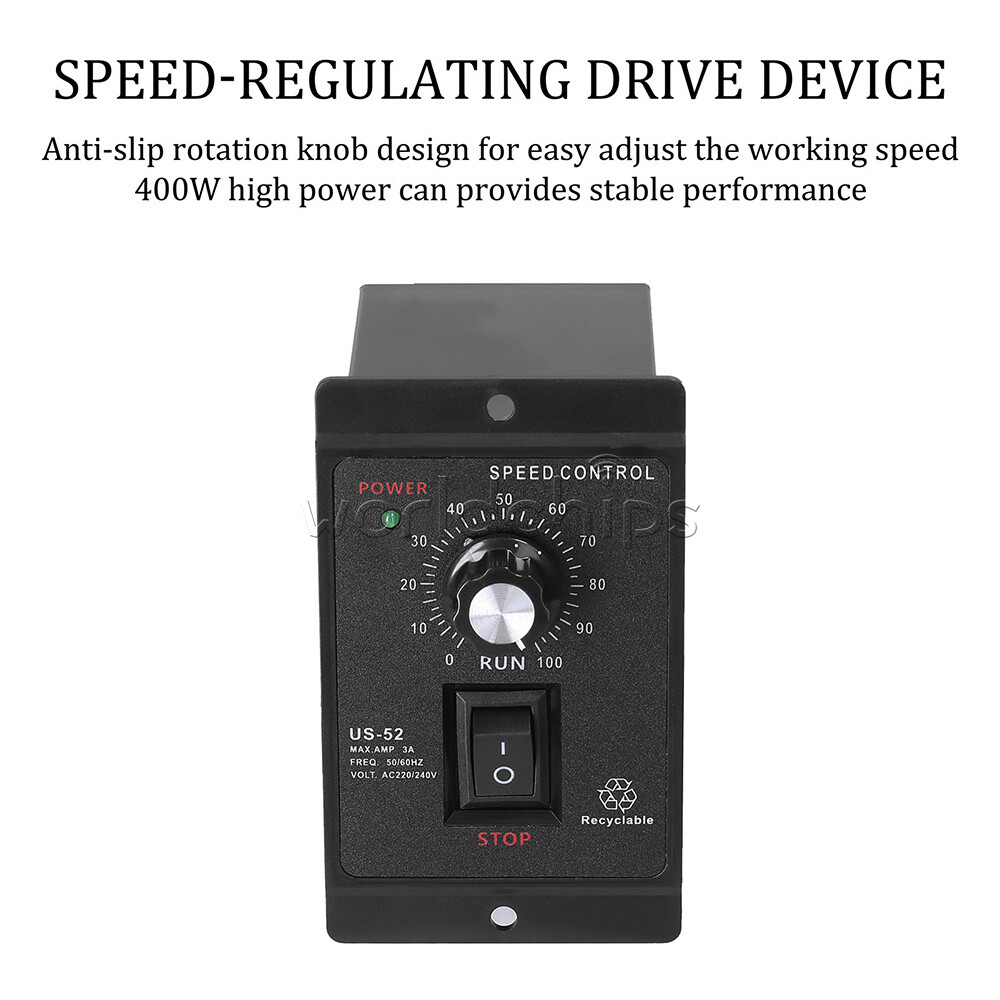 220V 400W AC Motor Speed Controller Speed Pinpoint Regulator Forward Backward