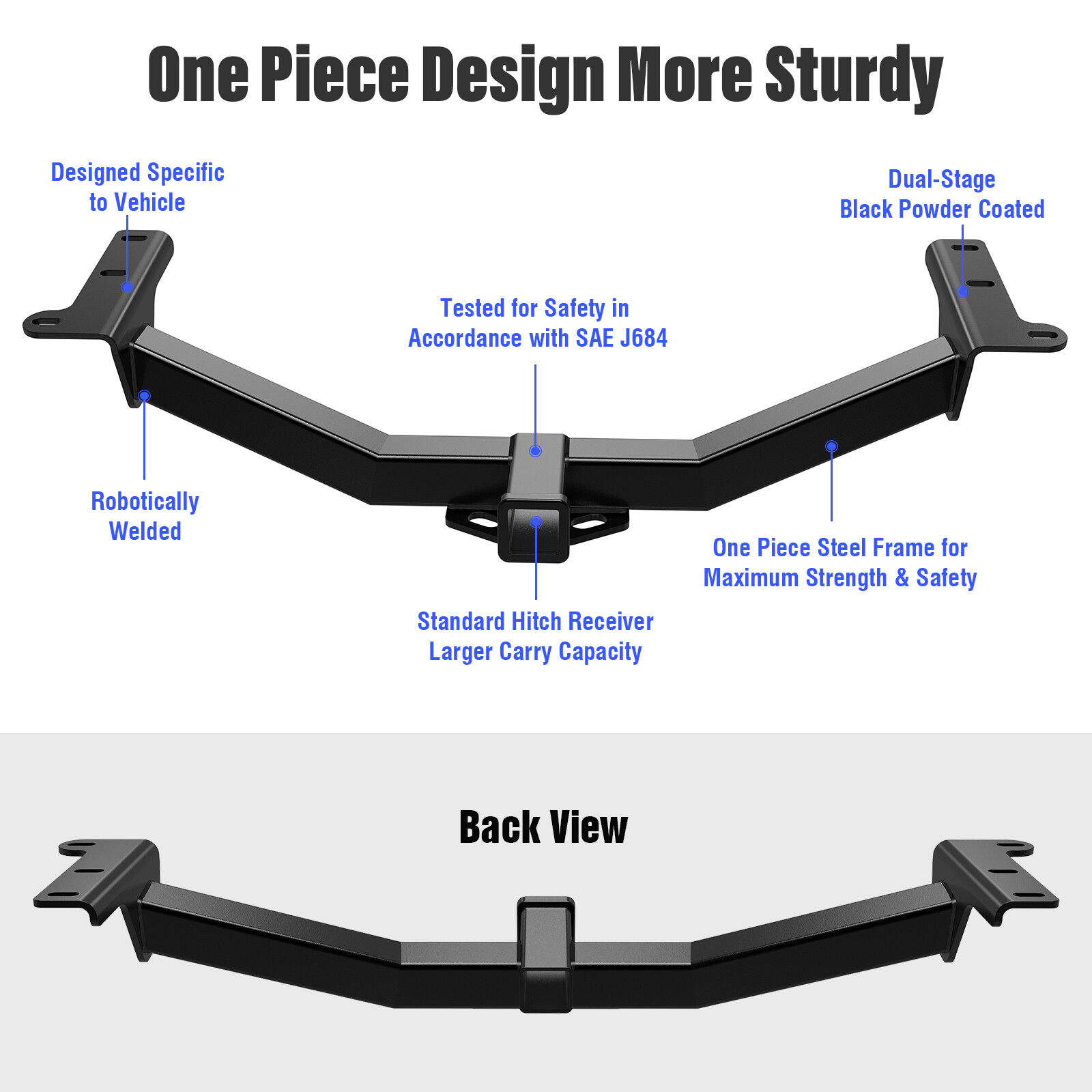 APS Class 3 Trailer Hitch Receiver for Dodge Journey 2009-2020