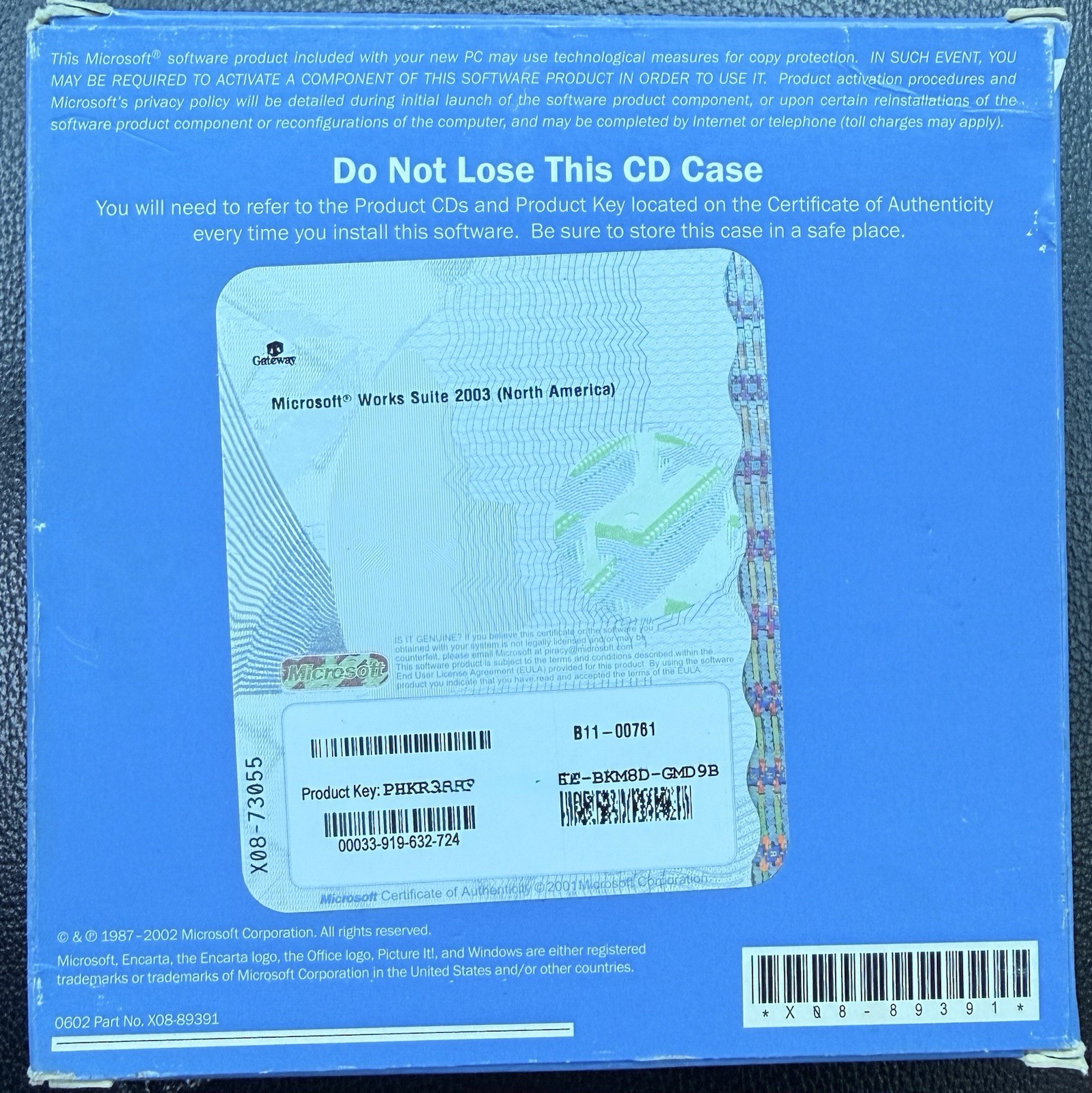 Microsoft Works Suite 2003 Software CD - Comes With Product Key
