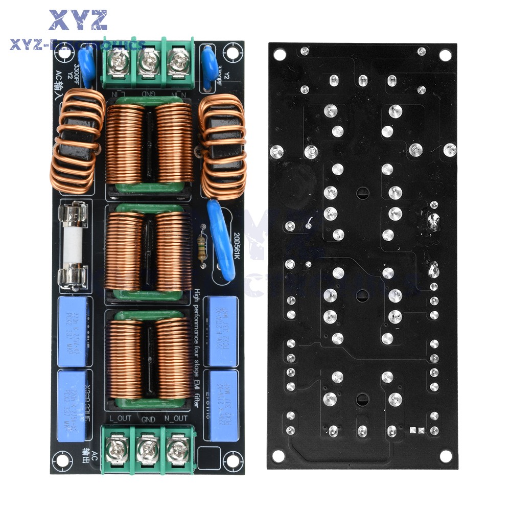 AC110-250V 4level Audio Power Supply EMI Electromagnetic Interference filter 16A