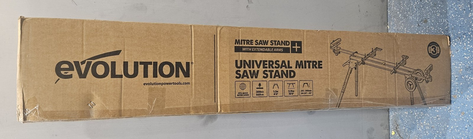 Evolution 005-0005 Universal Mitre Saw Stand Plus with Extendable Arms