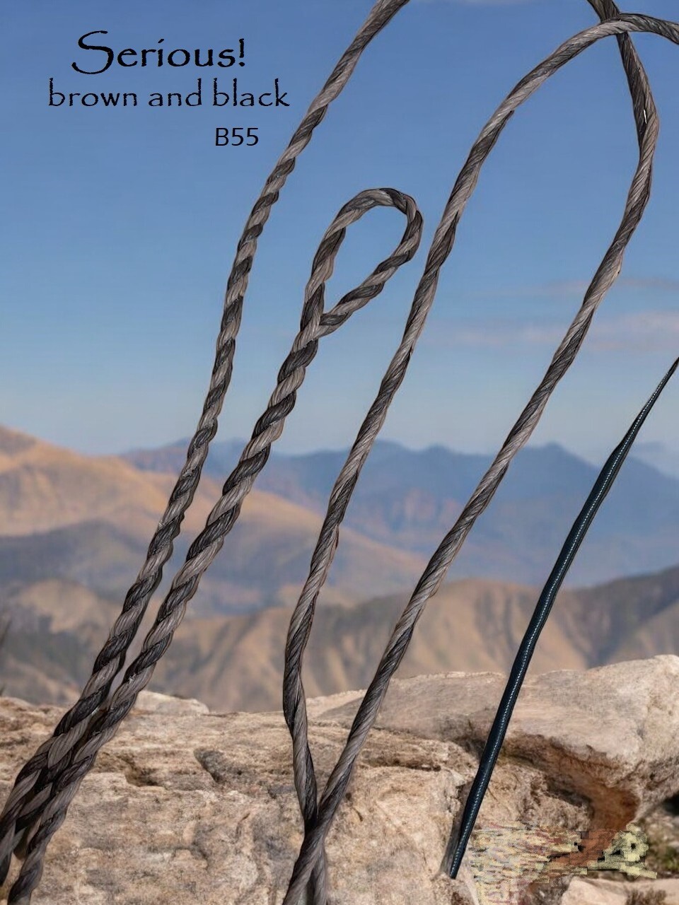 Flemish Twist Bowstring / NEW TRI-COLOR SERIES / B55 / CHOOSE STRING LENGTH!