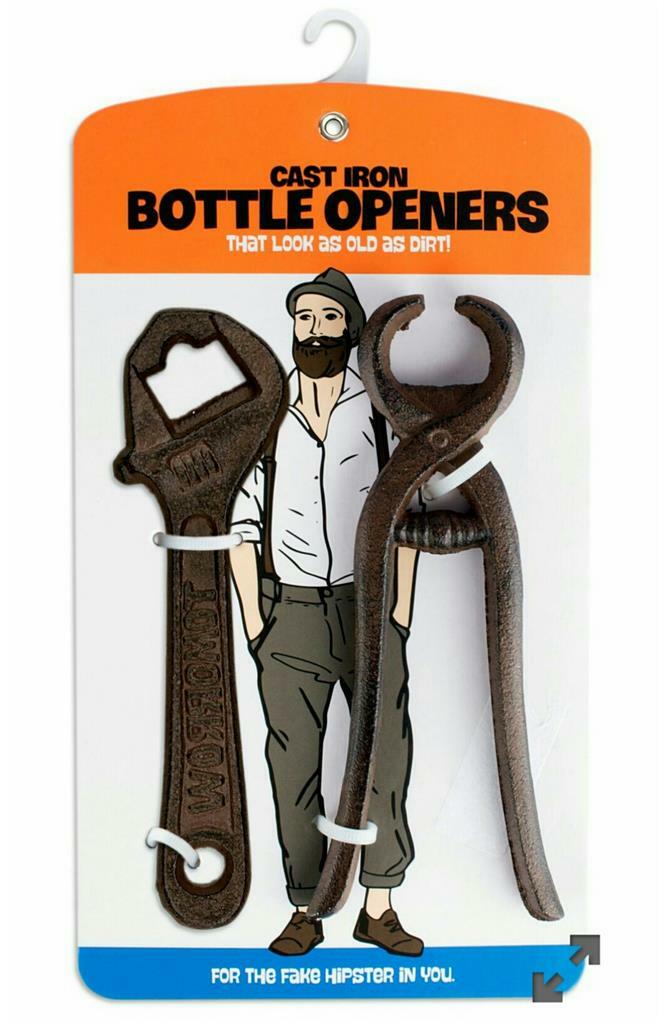 New Iron Pliers and Wrench Bottle Openers, Set of 2 - NWT - Great Gift
