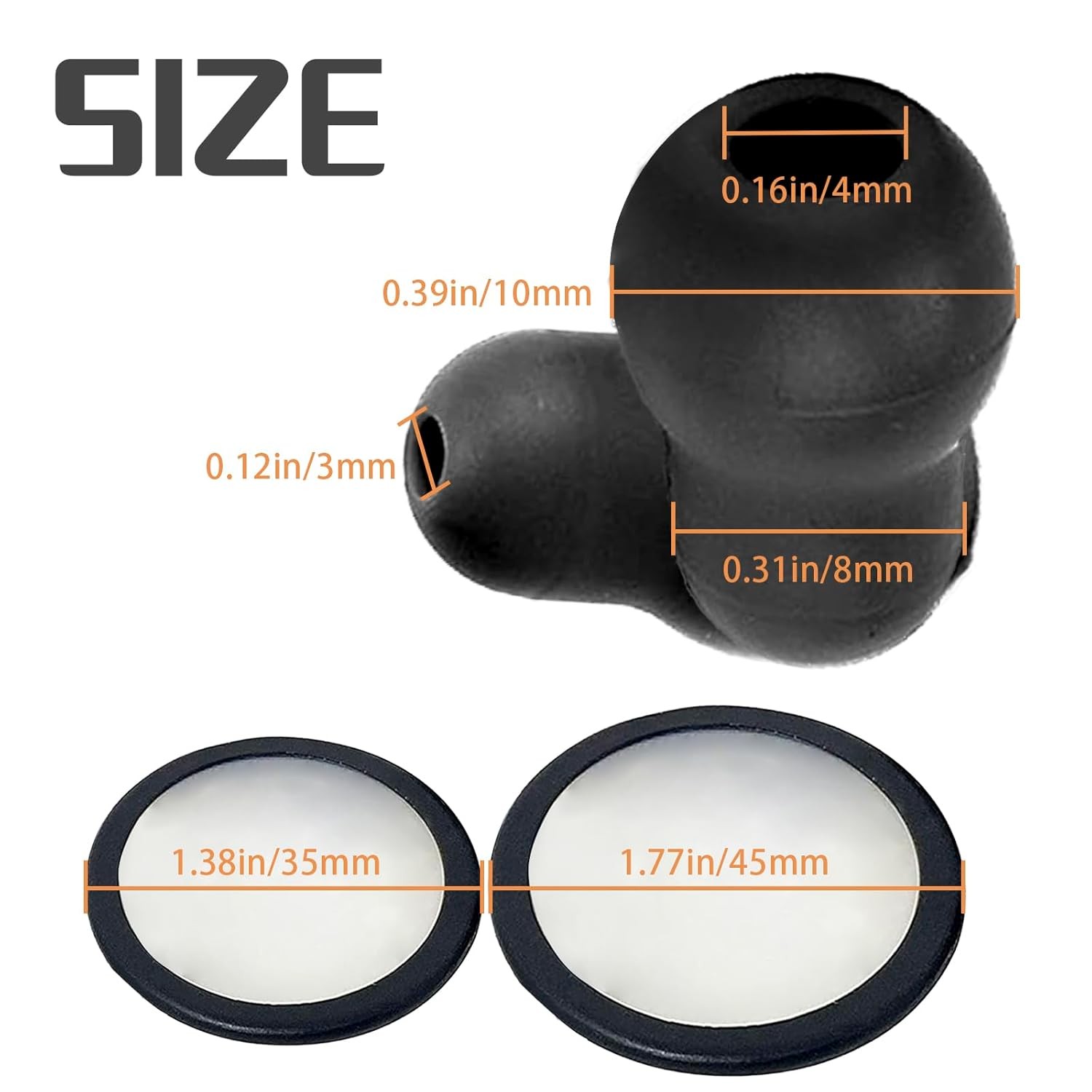 Stethoscope Replacement Part Kit Diaphragm for Littman black