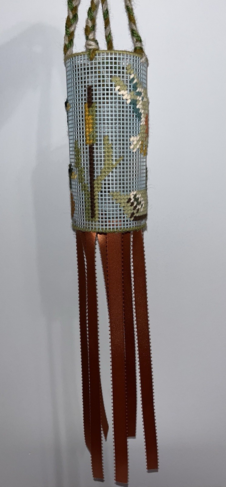 Cross-stitched Duck Wind Sock