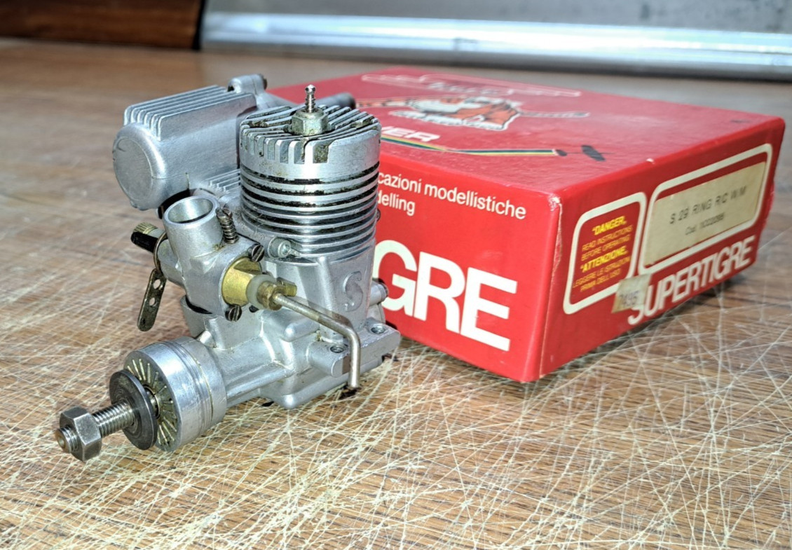 Super Tigre .25 R/C Model Airplane Engine & Muffler (see video)
