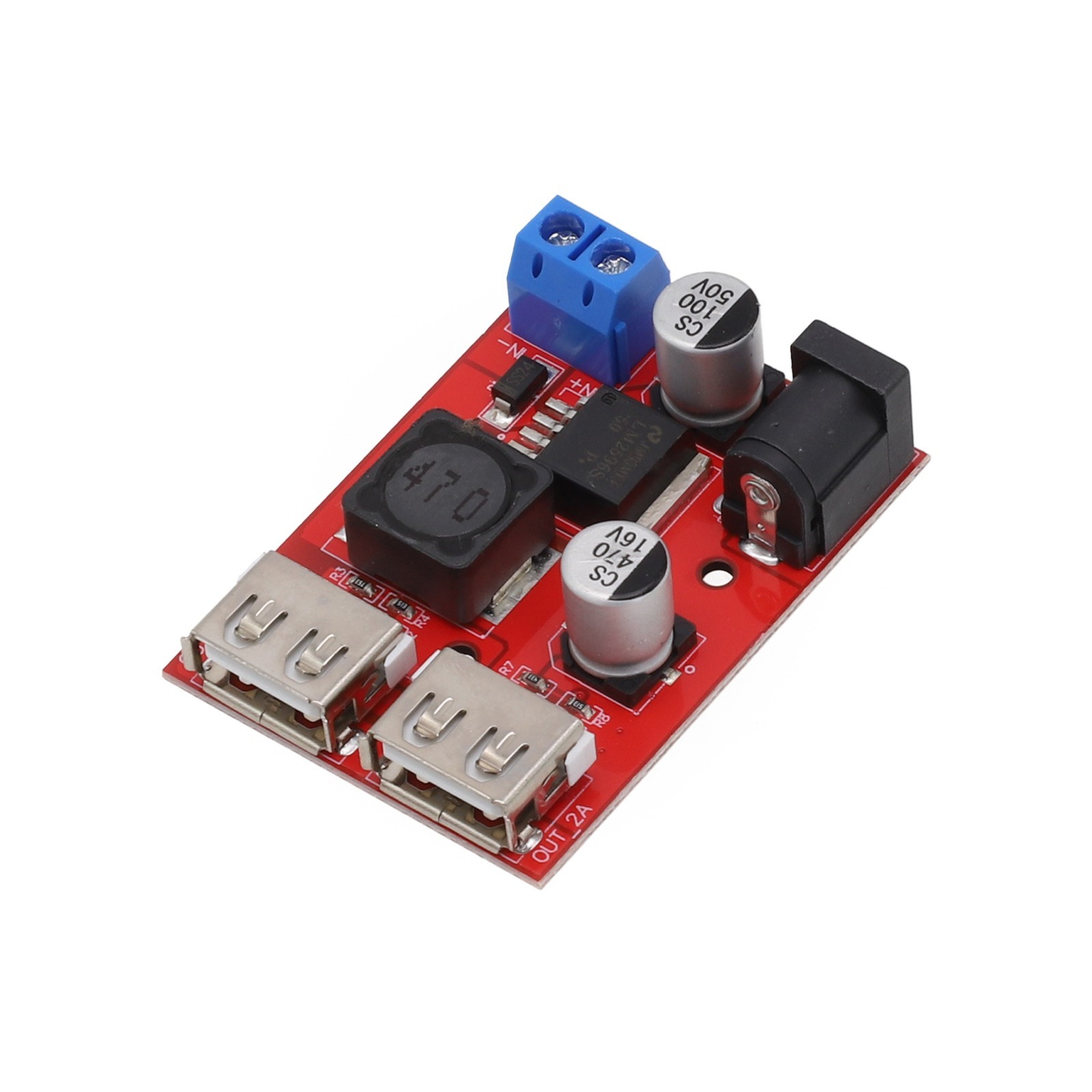 Solar Controller Charger 3A Dual USB Output 6V to 40V DC Solar Power Module