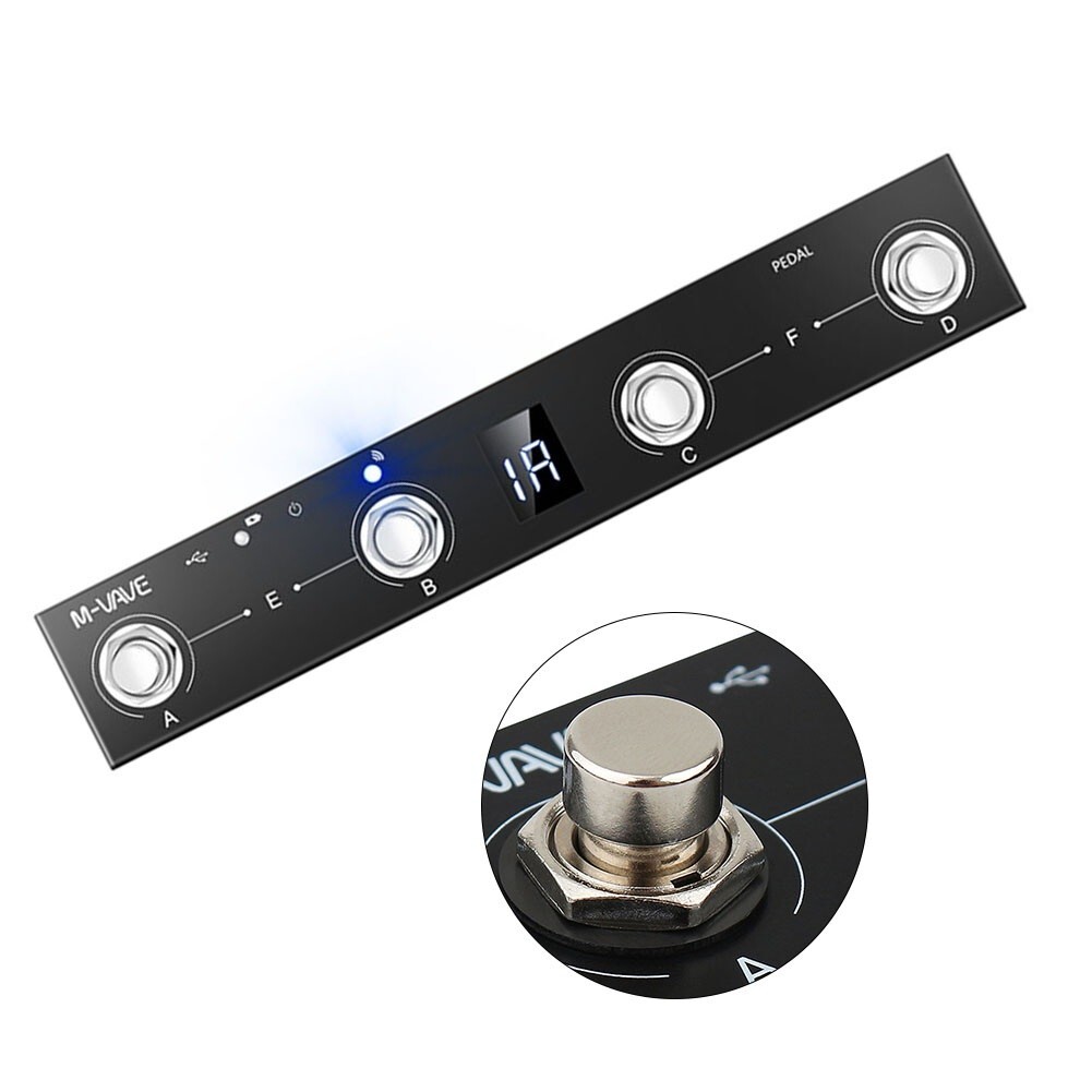 MVAVE Chocolate For MIDI Footswitch Controller Extended Battery Life Easy New